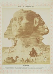 De Sfinx, Egypte, 1887 door English Photographer